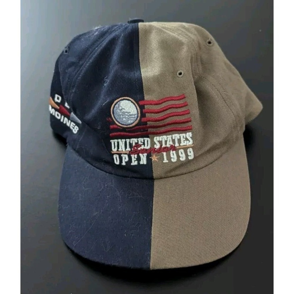 US Senior Open Hat‎ Cap Strap Back Mens 1999 Des Moines Golf Club